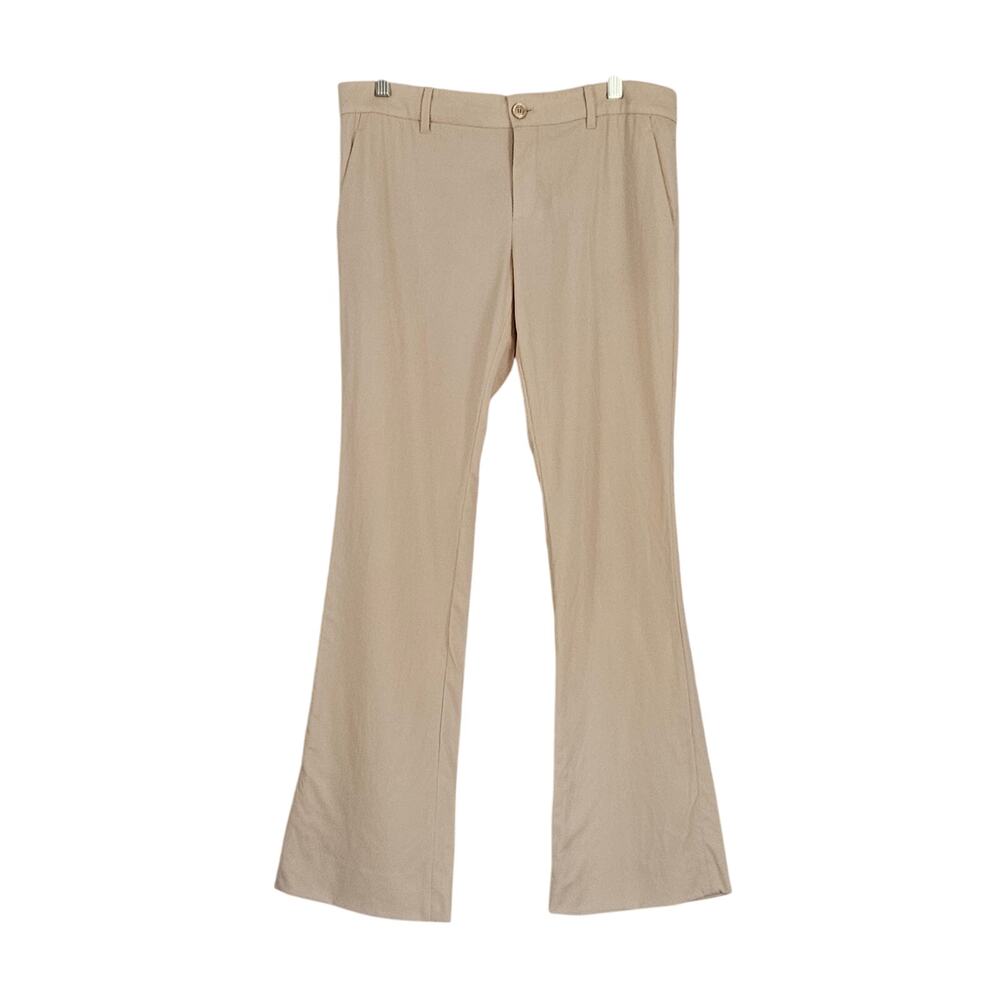 Gucci Cream Wool Silk Dress Pants Trousers size 42 FLAW